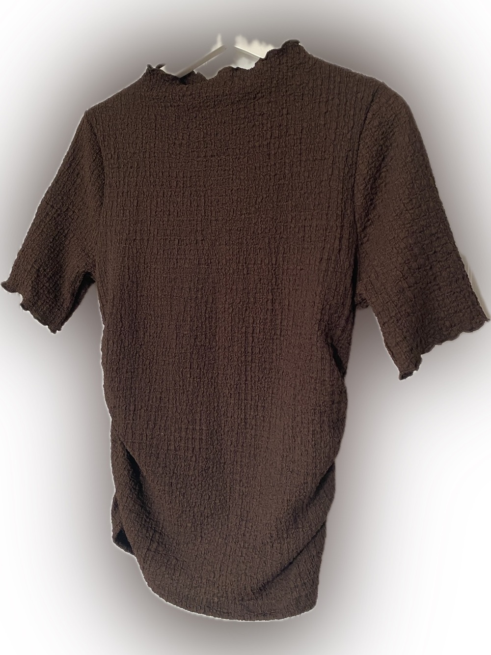 a new day Brown Textured Short-Sleeve Women’s Tee